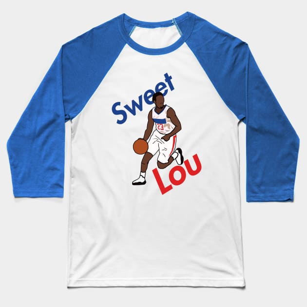 Lou Williams 'Sweet Lou' - Los Angeles Clippers NBA Baseball T-Shirt by xavierjfong